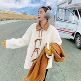 保暖加厚氛围感轻奢仿皮草兔毛羊羔毛外套女冬新款小个子短款棉衣，女装皮草，浙宝129