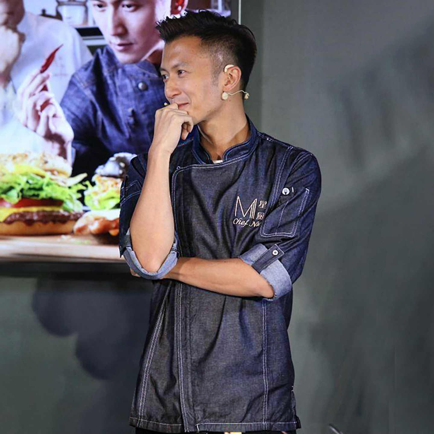 厨师工作服餐饮饭店厨师服套装