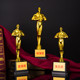 塑料小金人奖杯定制 金马奖制作 镀金奥斯卡影帝奖电影演员金像奖