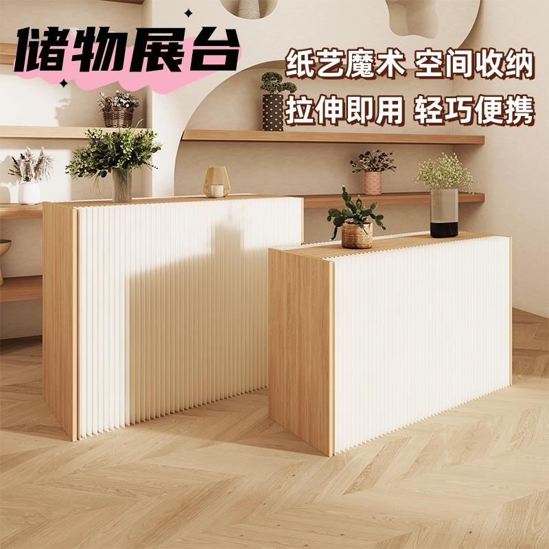 展示台展台置物架多功能橱窗展会储物中岛陈列展示柜便携产品展架