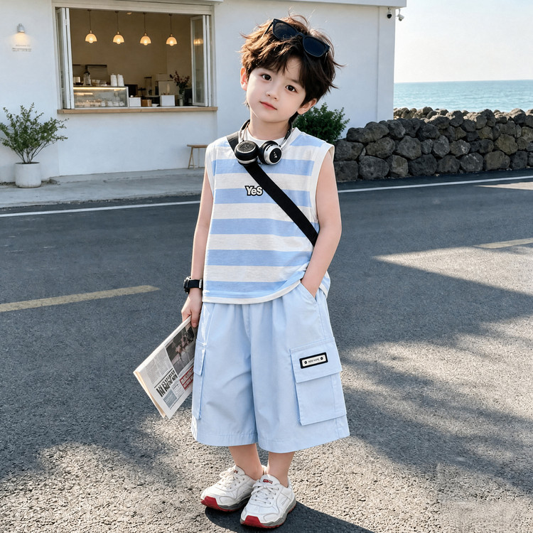 2026新款儿童夏套装男童韩版套装