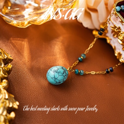 【INS·GG】原创设计2025新款长款毛衣链轻奢时尚手工项链AX2044