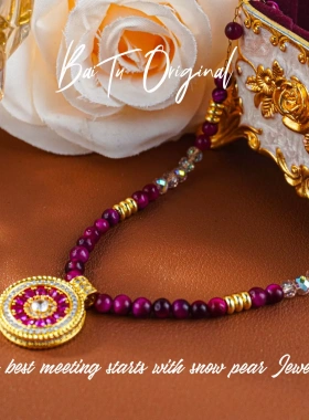 合金【柏荼】晶 轻奢手工 LX3429 项链·中长