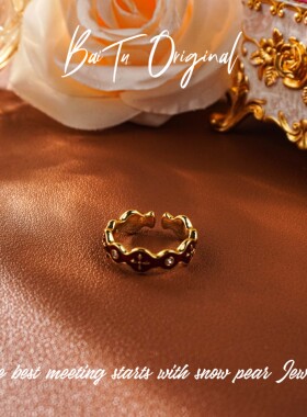 【柏荼】 铜  轻奢设计 BIJ447戒指