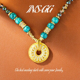 【INS·GG】铜 ·  手工高定 LX3086 钛钢项链吊坠·长款