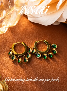 【INS · GG】原创设计轻奢时尚耳饰高级感百搭仿水晶耳环AE423