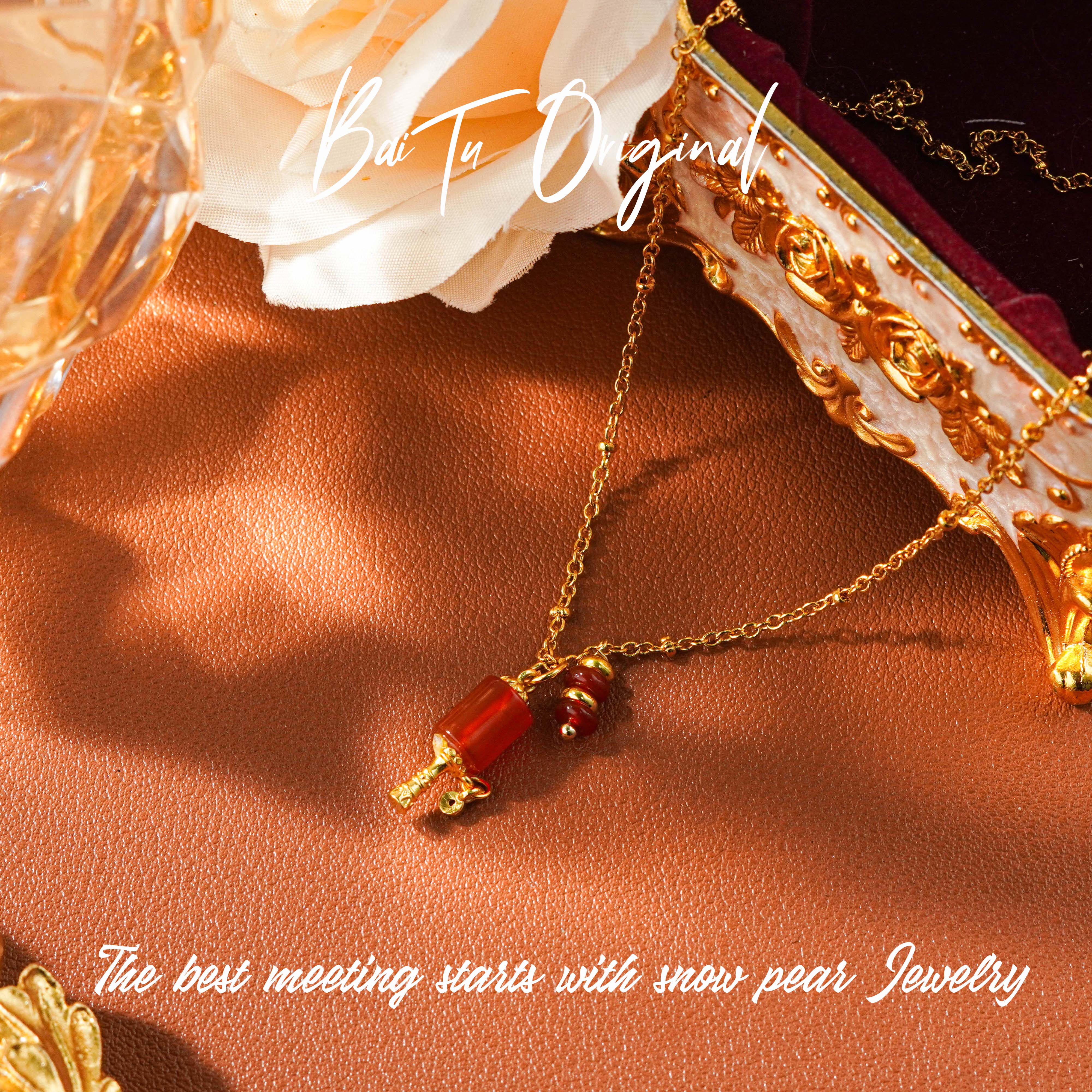 【INS · GG】瑙原创设计 轻奢手工 WX0020 项链玛瑙