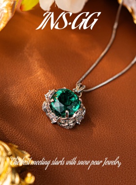 【INS · GG】2025新款原创设计钛钢吊坠高级感轻奢项链女BZX1904