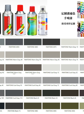 潘通Pantone428C429C430C431C 432C 433C 443C 444C 445C灰色喷漆