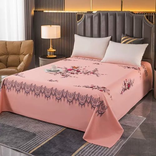 国民老式纯棉加厚床单印花老粗布被单家用怀旧老上海单人双人被单