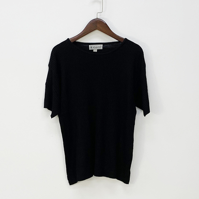 针织真丝绢丝短袖T恤修身打底衫