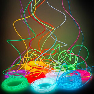 发光线电池USB款冷光灯带led圆形超细任意剪裁装饰冷光线模型灯线