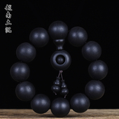 土沉香手串沉水黑檀老料原木越南芽庄沉香佛珠男手链女108颗念珠