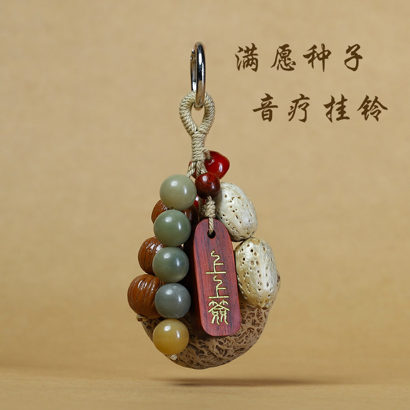 云南豆荚DIY菩提果实植物风铃手摇铃治愈音疗森系包挂饰生日礼物
