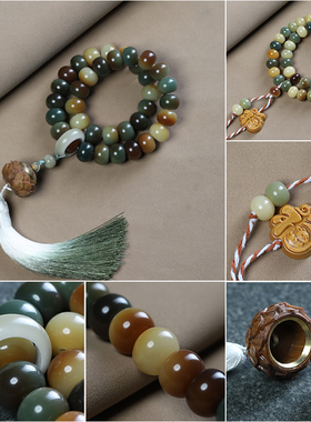 敦煌问天菩提根莲花香囊手持手串