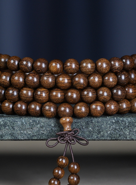 金丝檀佛珠手串文玩念珠饰品批发