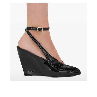 新款欧美坡跟凉鞋 时装女鞋外贸高跟鞋大码wedges shoes wome