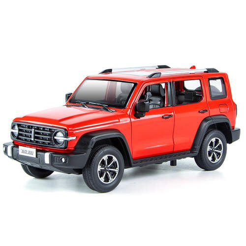 新款 1:24坦克300探索者合金声光可开门澄海玩具模型车越野车