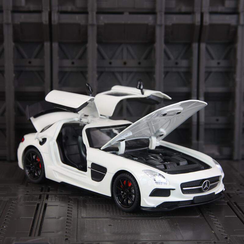 新款 车致仿真SL ANG合金汽车模型转向避震儿童玩具礼物