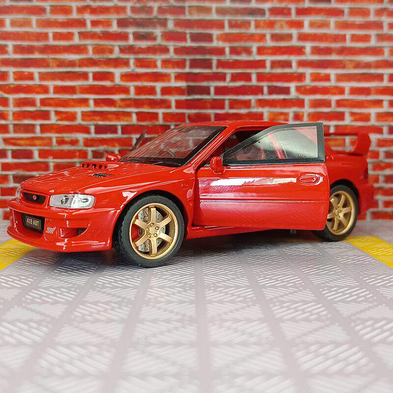 新款 众源兴仿真斯吧鲁易豹合金跑车模型声光转向避震儿童玩具车