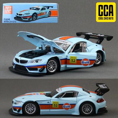 新款 CCA1:24M4 GT3海湾石油GULF合金玩具车模型拉力赛车声光