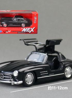 新款 威利合金1:36儿童玩具汽车模型奔驰300SL古典轿车可开门