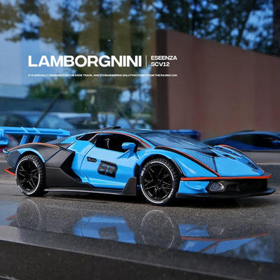 新款新豪迪1:32兰博SCV12跑车 仿真合金声光儿童玩具汽车模型摆件