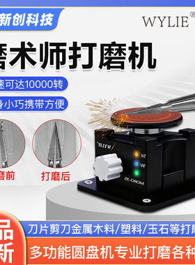 威利MORO-35魔术师打磨机小型圆盘抛光刀片表笔镊子雕刻刀打磨机