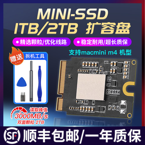 MacMiniM41TB-2TB硬盘SSD小板