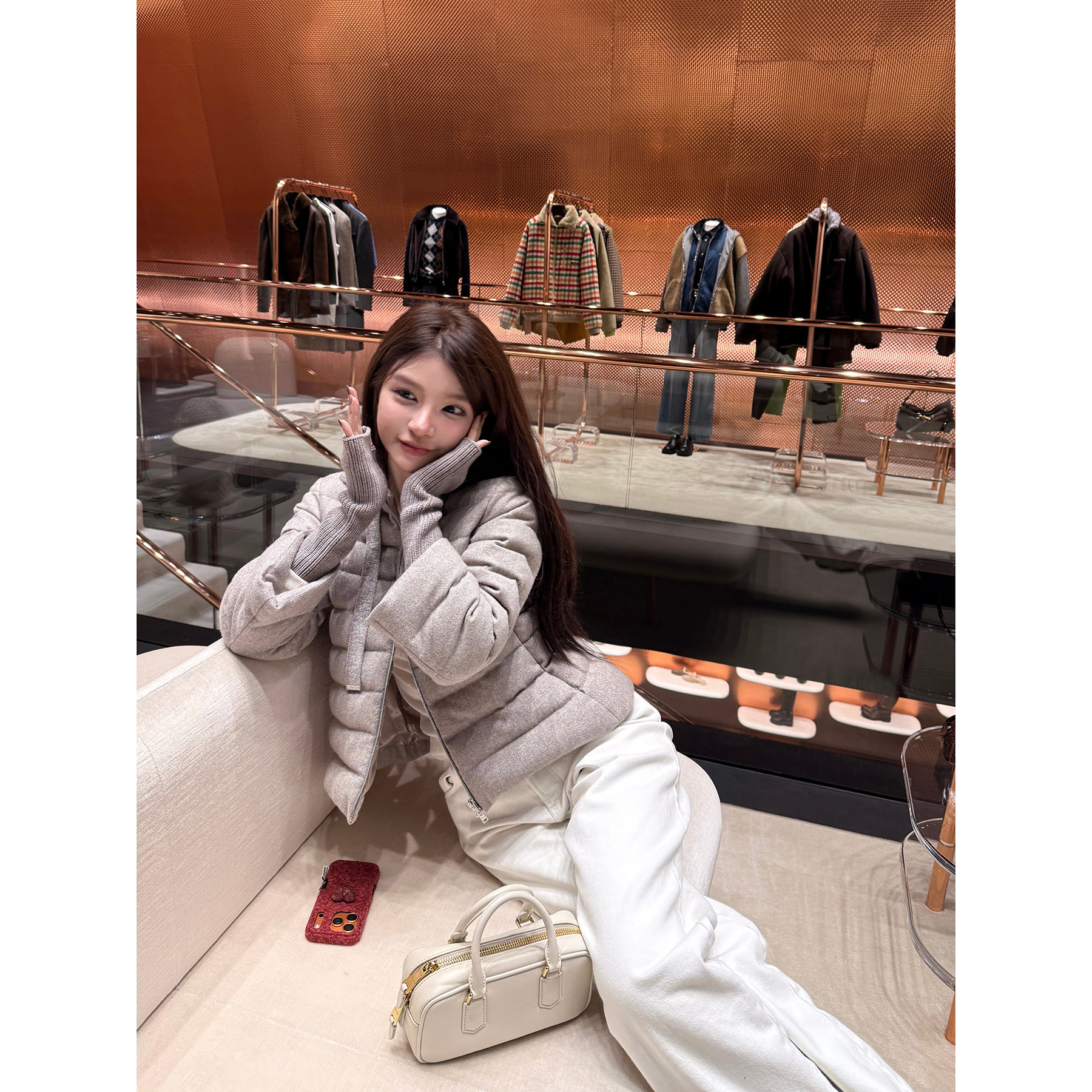 林悠定制【意牌1w+hernno进口编织细闪羊绒羽绒+带细闪袖套】,女装/女士精品,时尚套装,淘宝优惠券,粉丝福利购,淘宝优惠卷