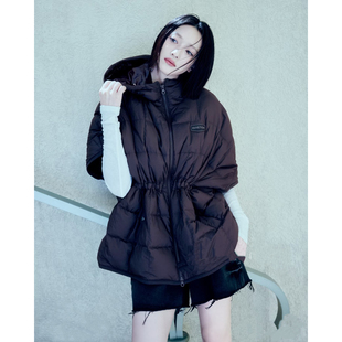 罕见定染深紫葵 眼泪女王一眼贵气感意牌短鸭绒服 林悠定制