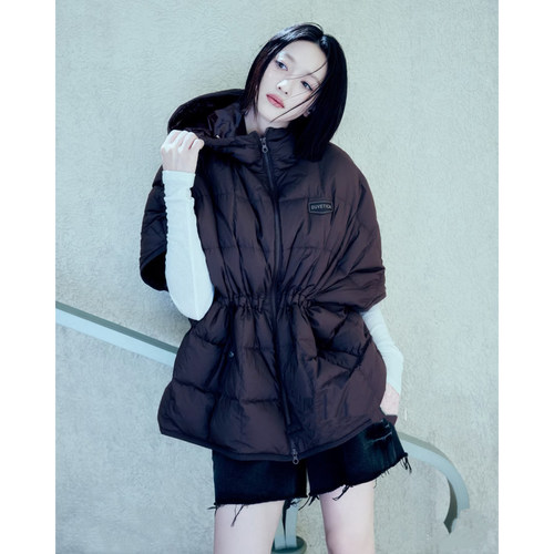 林悠定制【8k+眼泪女王一眼贵气感意牌短鸭绒服 罕见定染深紫葵】