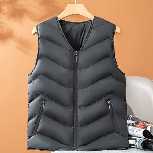 90%白鸭绒男士高端羽绒马甲背心