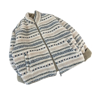 复古潮流皮毛一体加厚立领保暖宽松长袖 冬季 外套 屋顶