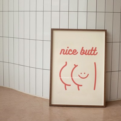 「softwood」好PP nice butt 实木画框木框挂画长方形 现代装饰画