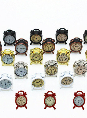 52DOLLHOUSE 微缩食玩场景模型 娃娃屋配件 迷你小闹钟 B117