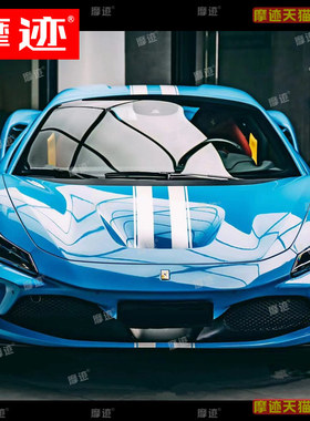 法拉利F8车贴拉花488 SF90 458 296跑车运动个性引擎盖改装饰贴纸