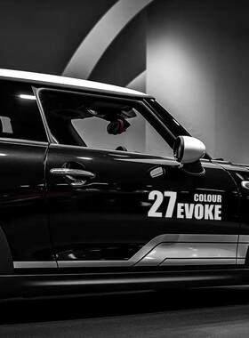 宝马MINI F54车身贴纸拉花COOPER F56个性运动贴纸改装贴画JCW