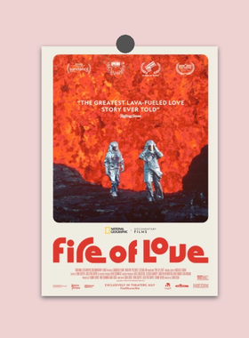 火山挚恋Fire of Love电影海报铜版纸装饰画客厅宿舍防水装饰海报