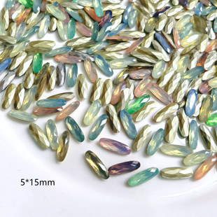 多款旦形树脂蛋白尖底钻手工diy饰品补钻粘发夹发圈材料椭圆奶钻