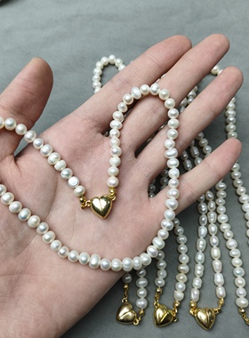 s58 6-7珍珠磁吸扣项链随机一条