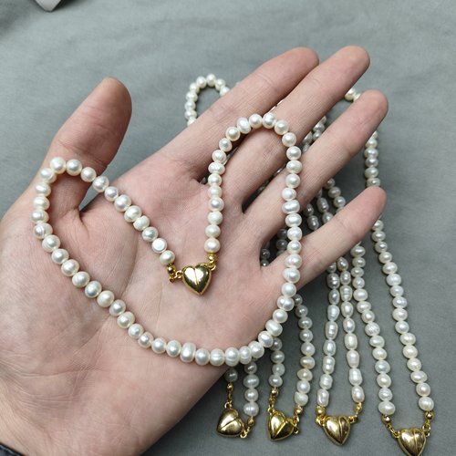 s58 6-7珍珠磁吸扣项链随机一条