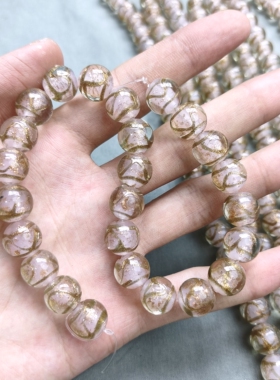 s165 12mm香灰琉璃珠一条