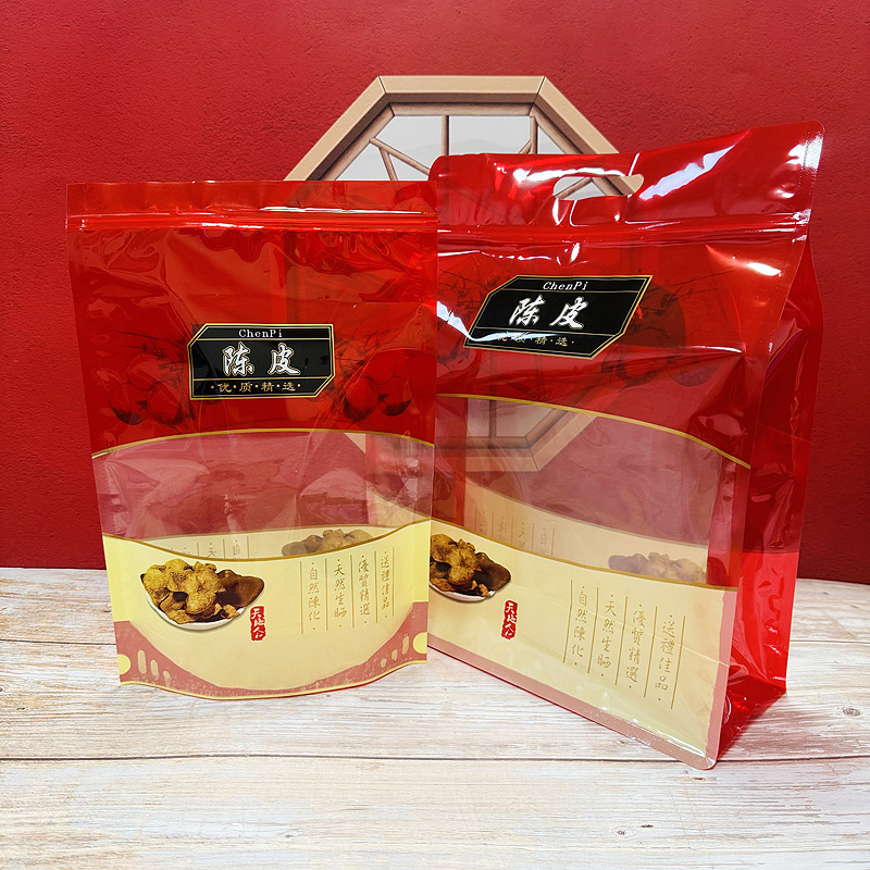 250克500克陈皮包装袋自封礼品袋图片
