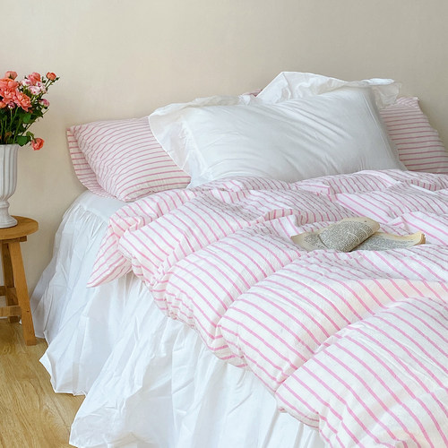 法式乡村少女全棉床裙款四件套