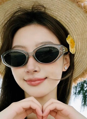 墨镜女海边沙滩度假拍照防晒眼镜脸小偏光防紫外线近视太阳镜男款