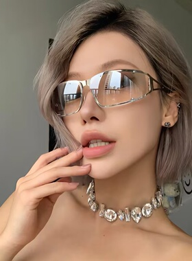 金属Y2K科技感镂空新款时尚水银太阳眼镜女欧美个性辣妹蹦迪墨镜