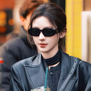 张予曦同款 猫眼墨镜女多边形黑色复古辣妹防紫外线显脸小太阳眼镜