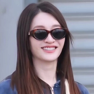 李小冉同款港风复古猫眼墨镜玳瑁防UV护目女士百搭太阳镜浪姐2026