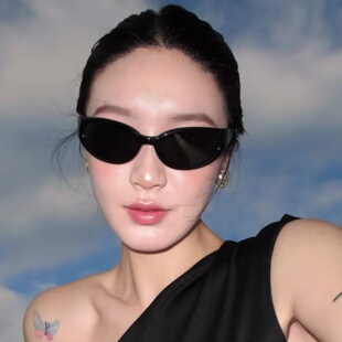 jennie同款发箍墨镜女高级感Y2K凹造型时髦辣妹防紫外线太阳眼镜